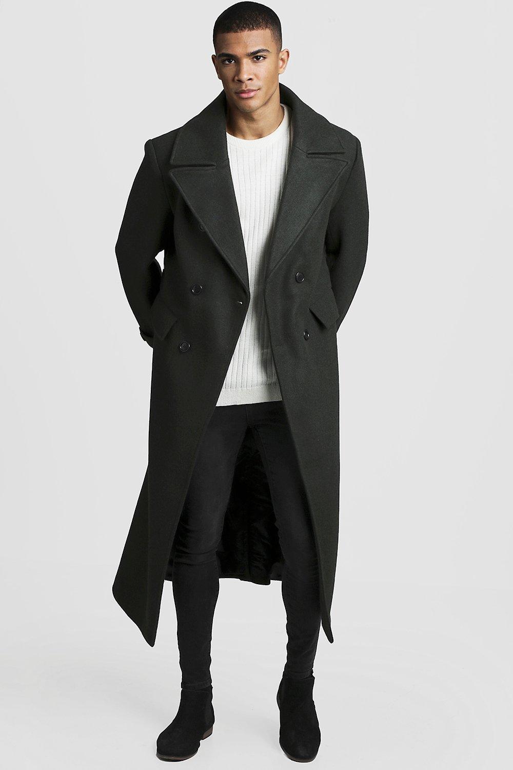 longline trench coat mens