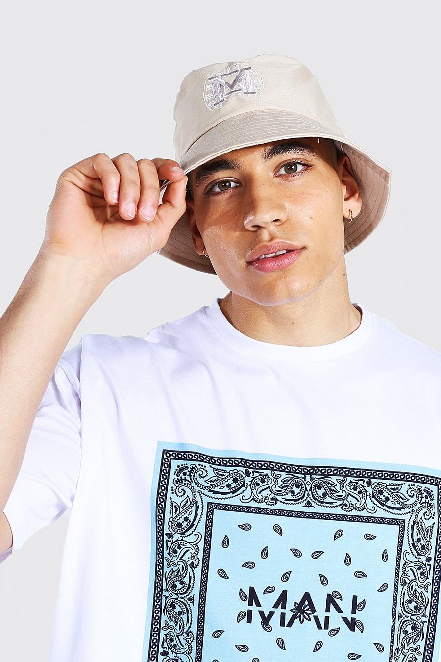 Stone Varsity Embroidered Bucket Hat image number 1