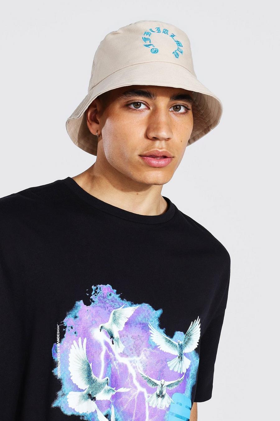 Stone Varsity Embroidered Bucket Hat image number 1