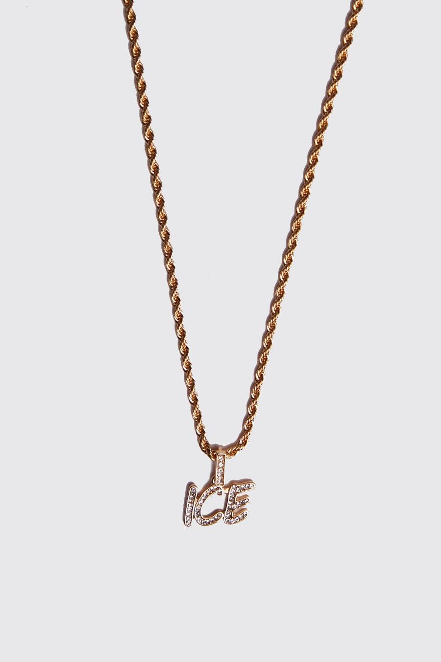 Gold Ice Chain Necklace image number 1