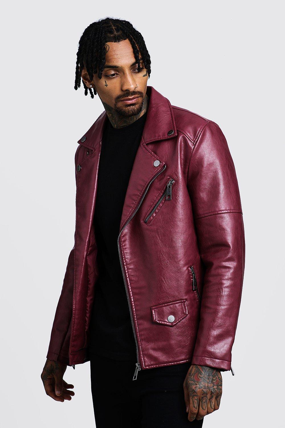 red oversized puffer jacket