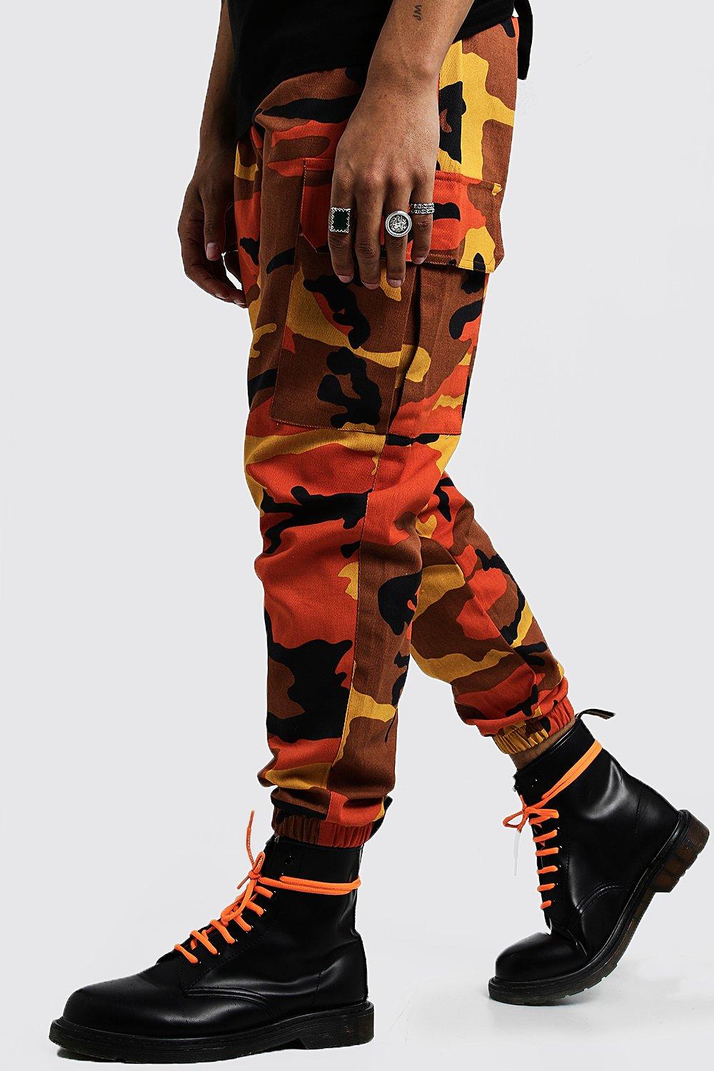 Orange best sale camo cargo