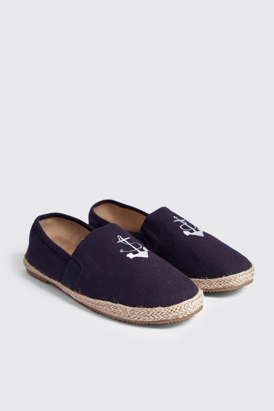 Anchor Embroidery Slip On Espadrille image number 1