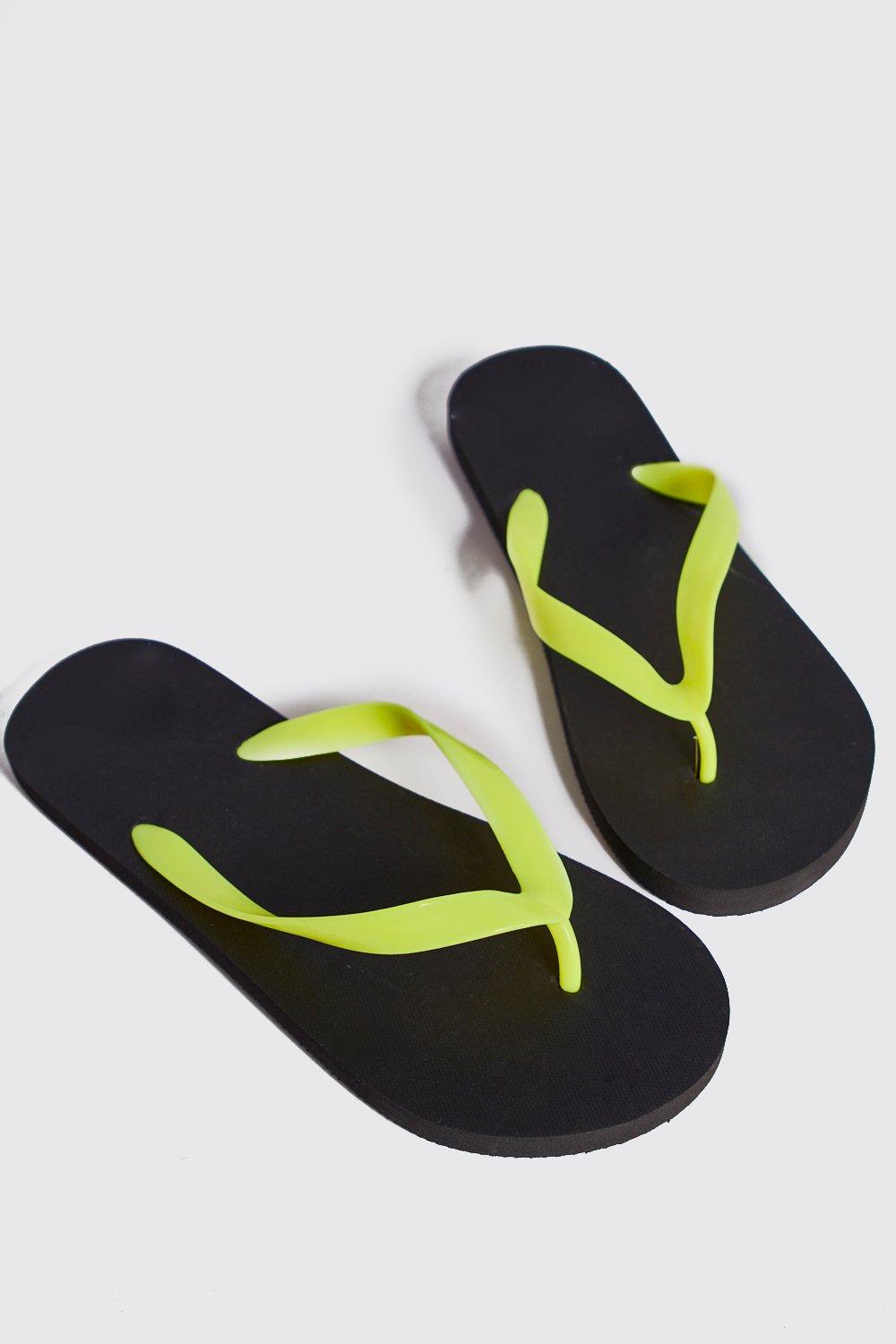 Neon store flip flops