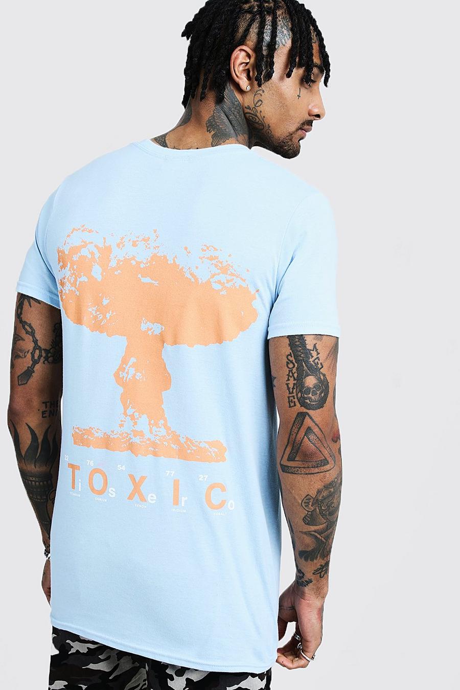T-shirt in jersey con stampa Toxic oversize image number 1