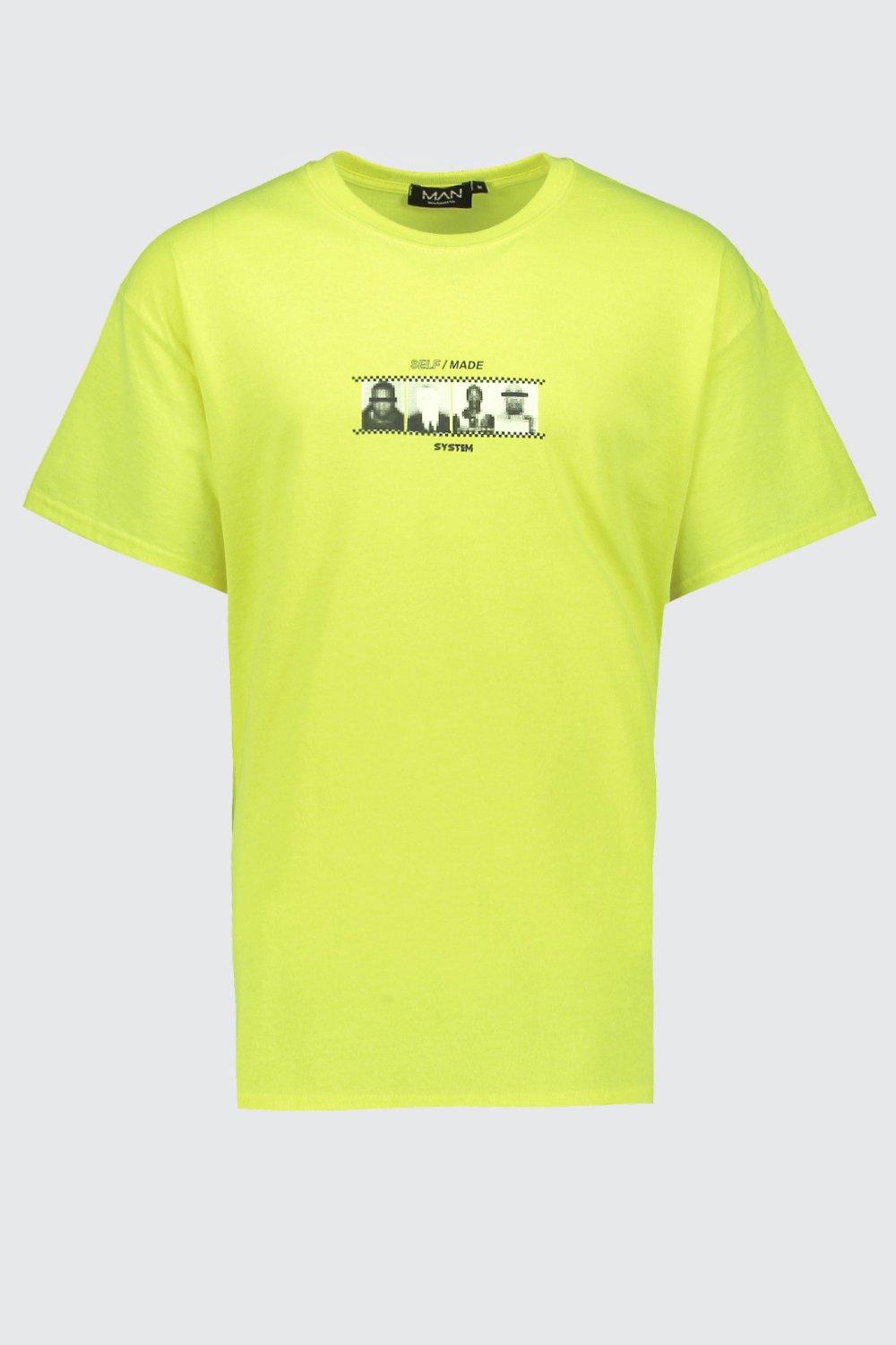 Camiseta best sale amarilla fosforita
