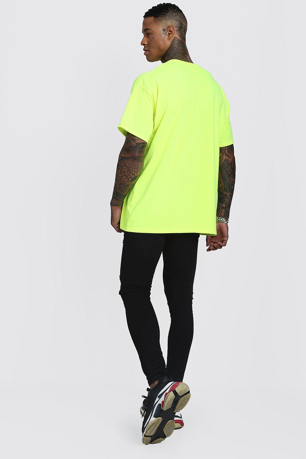 T shirt deals oversize fluo