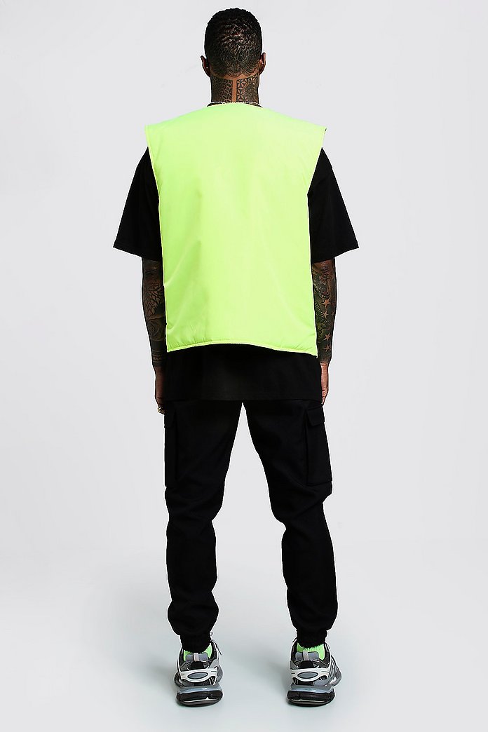 Sleeveless Neon Utility Vest | boohoo Canada Sleeveless Neon Utility Vest | boohoo Canada