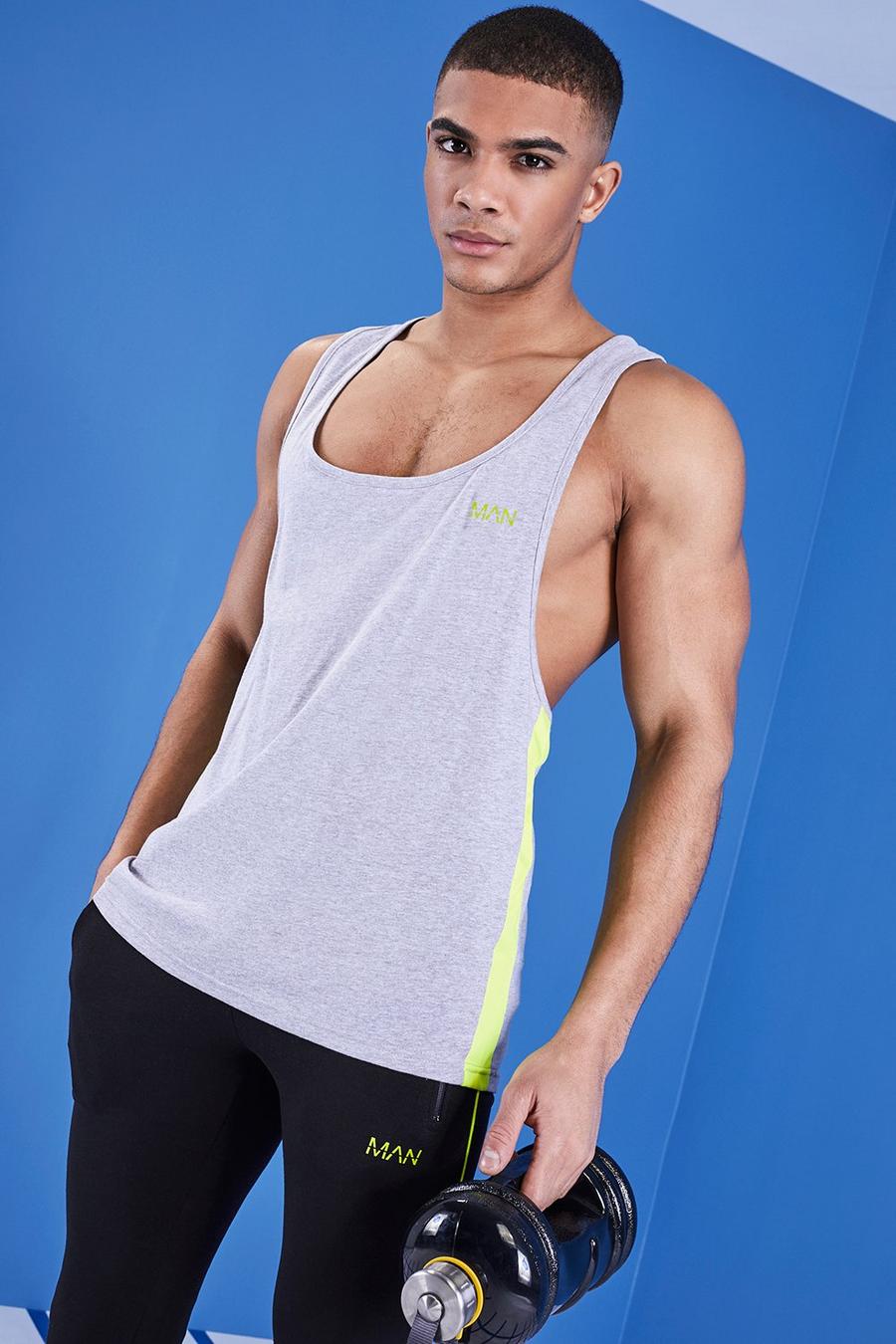 Man Gym Tank Top With Racer Back image number 1