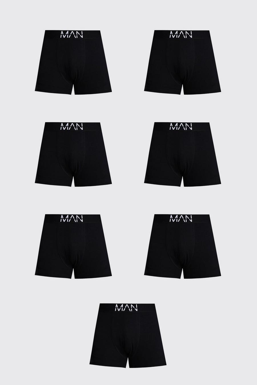 7er-Pack mittellange Man-Dash Boxershorts, Black image number 1