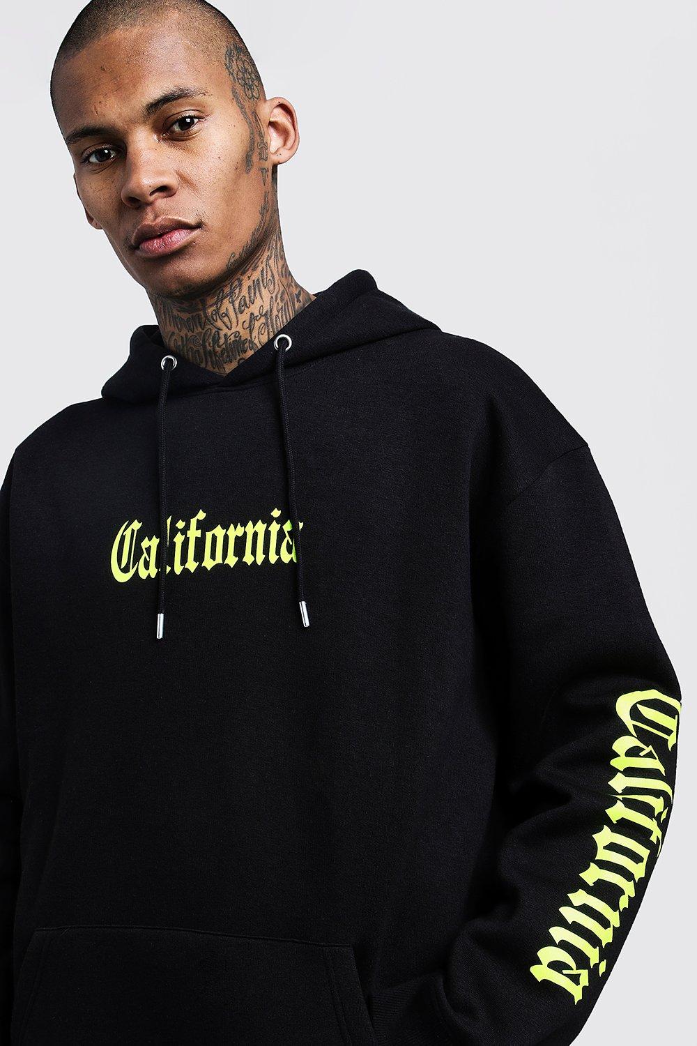 Oversized neon hoodie best sale