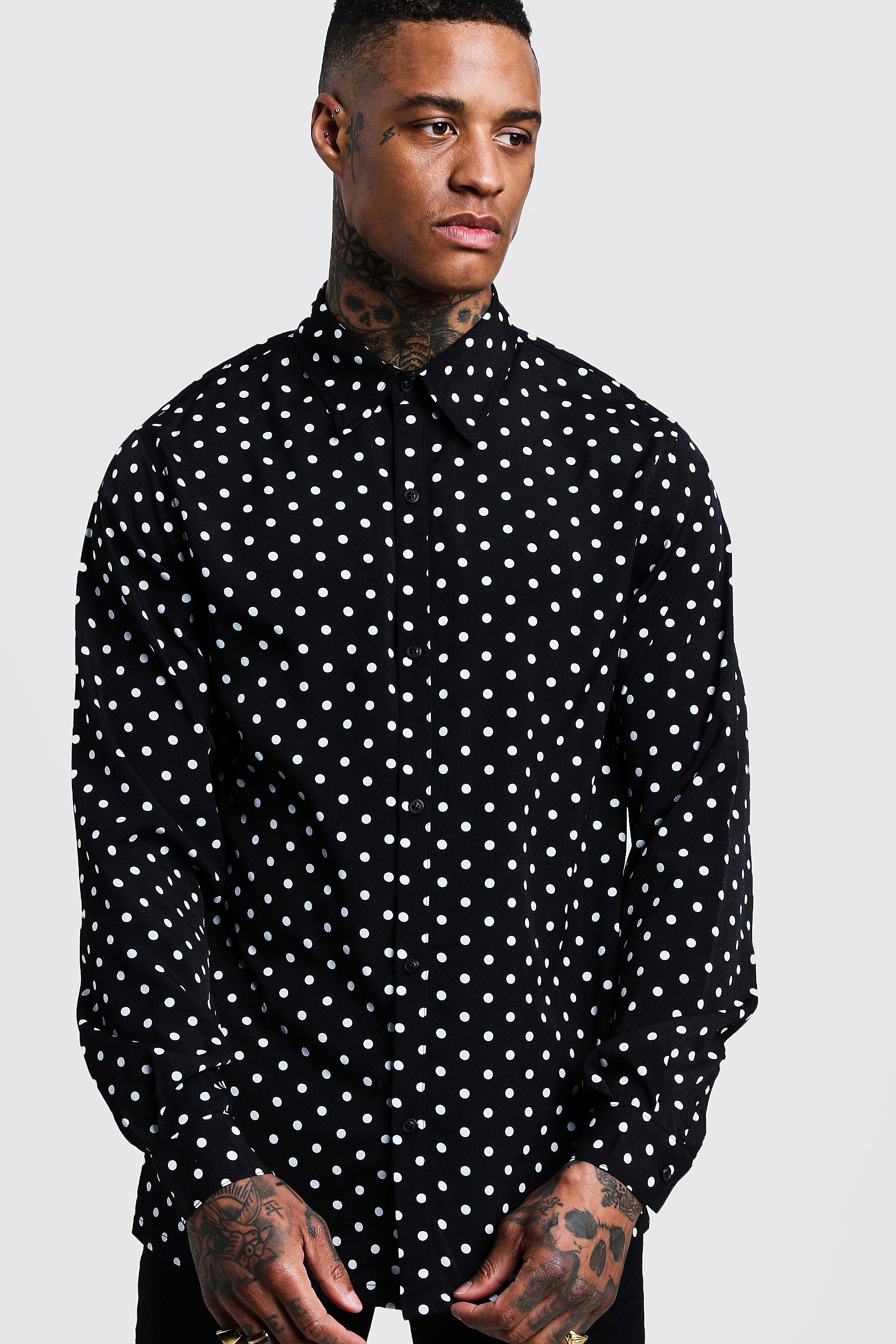 Oversized polka dot store shirt