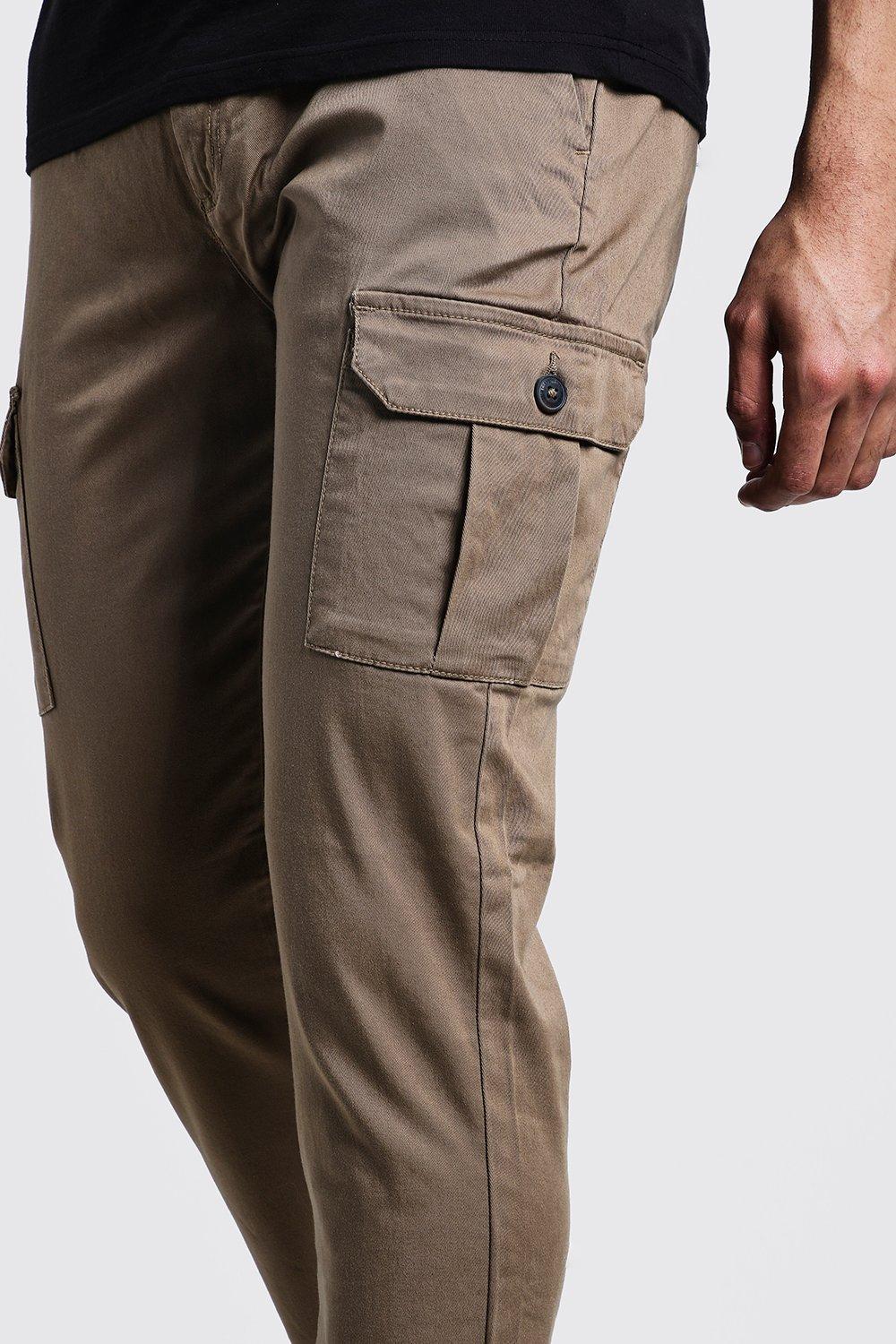 Slim fit best sale stretch cargo pants