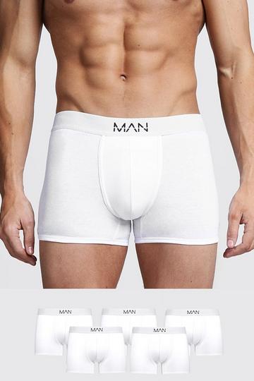 5 Pack MAN Trunks white