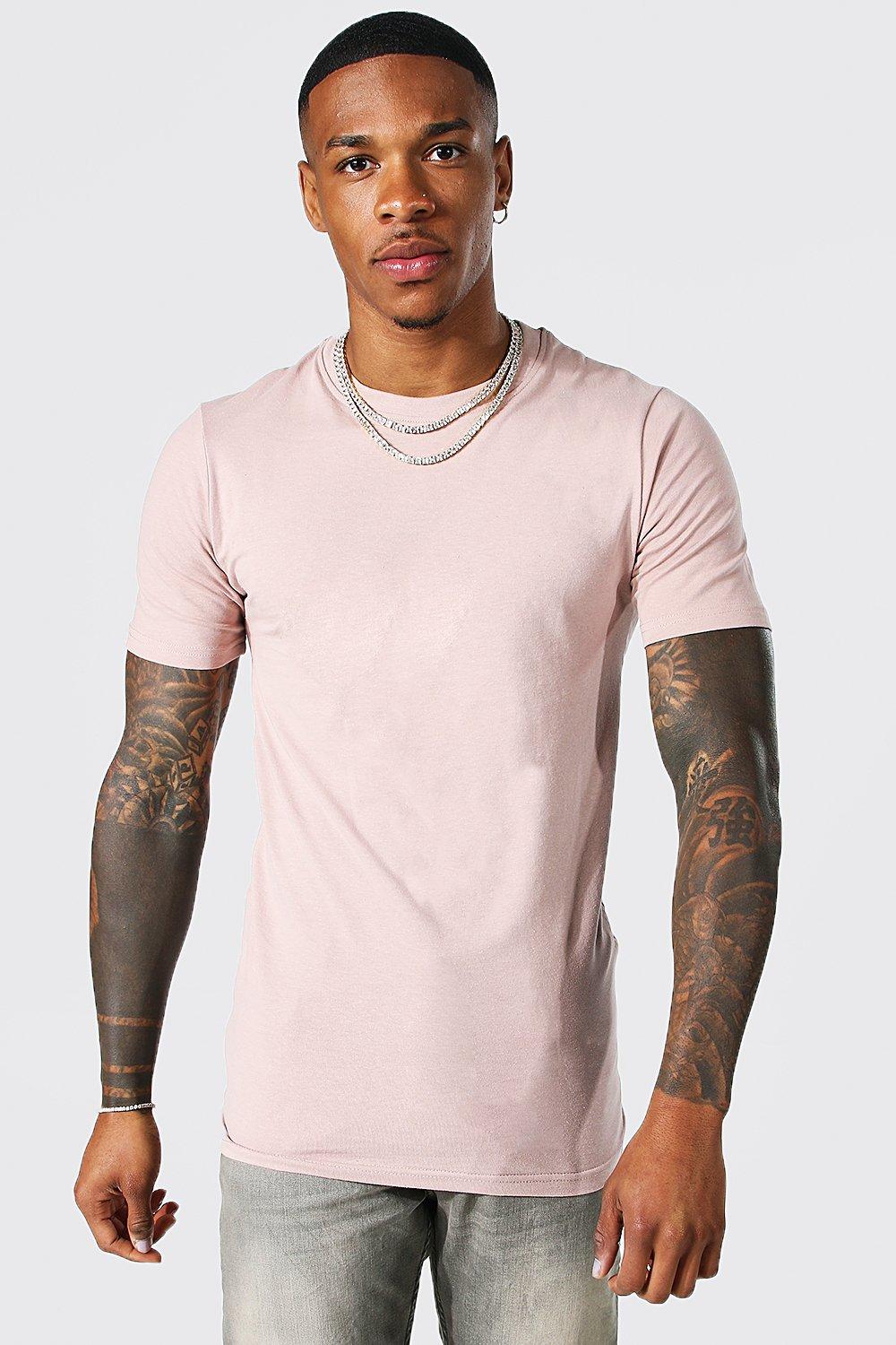 Jeg spiser morgenmad Torrent brændstof Men's Muscle Fit Shirts | Men's Fitted T Shirts | boohoo USA