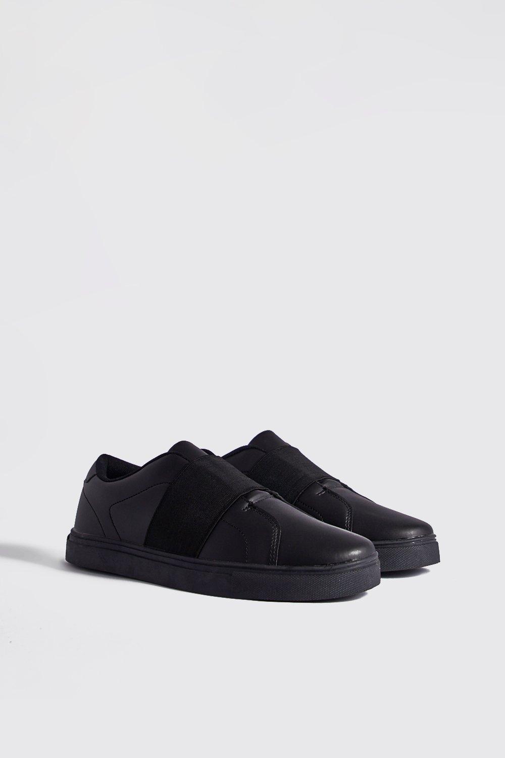 black elastic shoes