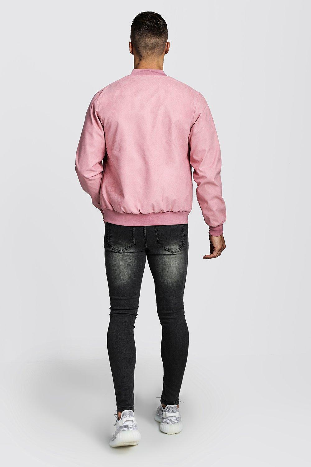 pink bomber jacket boohoo