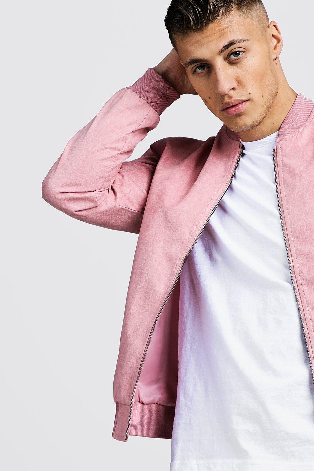 pink bomber jacket boohoo