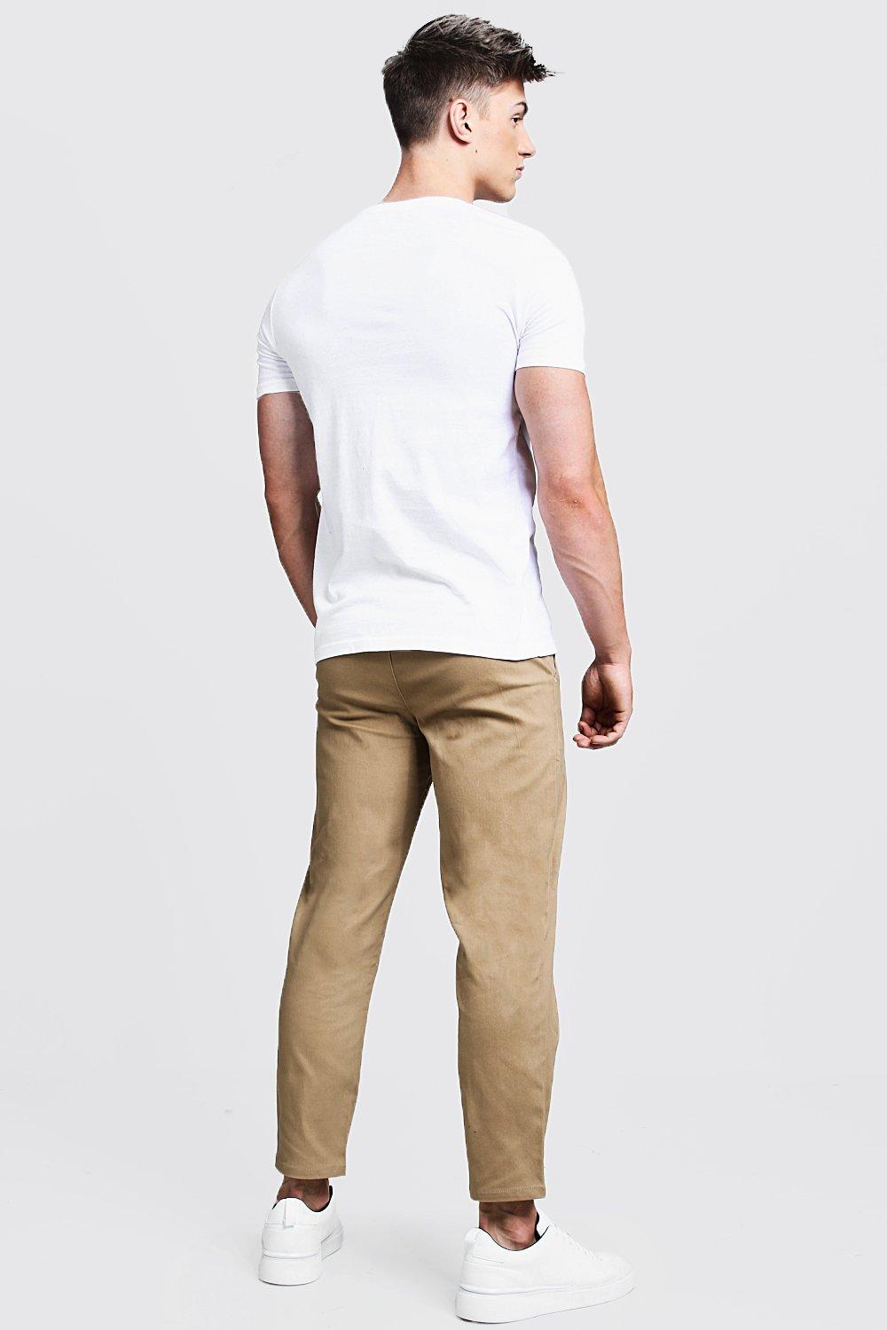 Slim fit cropped on sale chinos