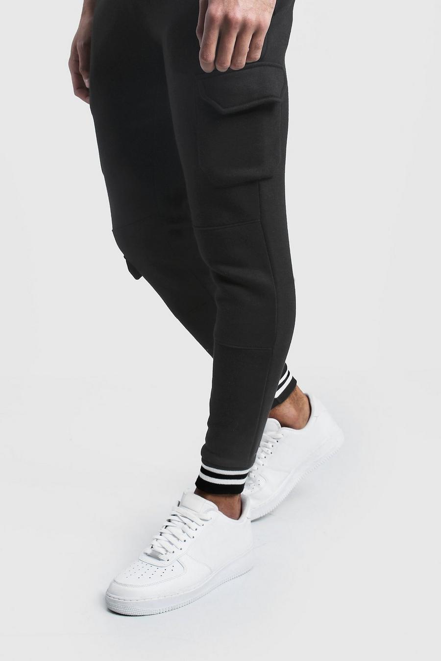 Cargo Joggers With Sports Rib Detail image number 1