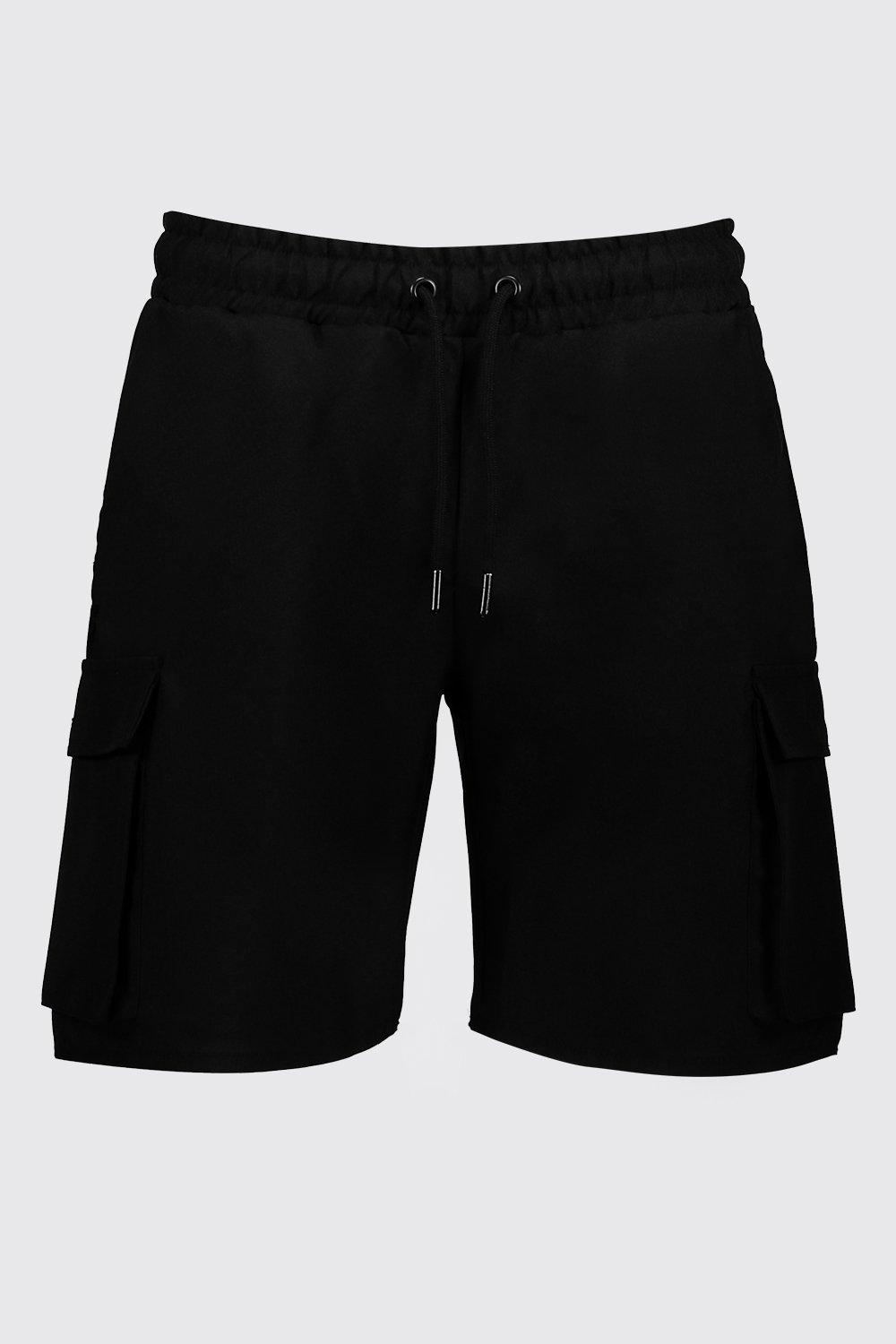 Cargo shorts with drawstring hot sale waist