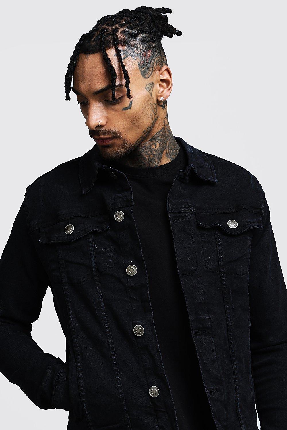 Veste en jean avec tete de mort hot sale