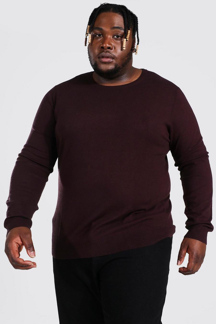 Chocolate Plus - Stickad tröja med rund hals  image number 1