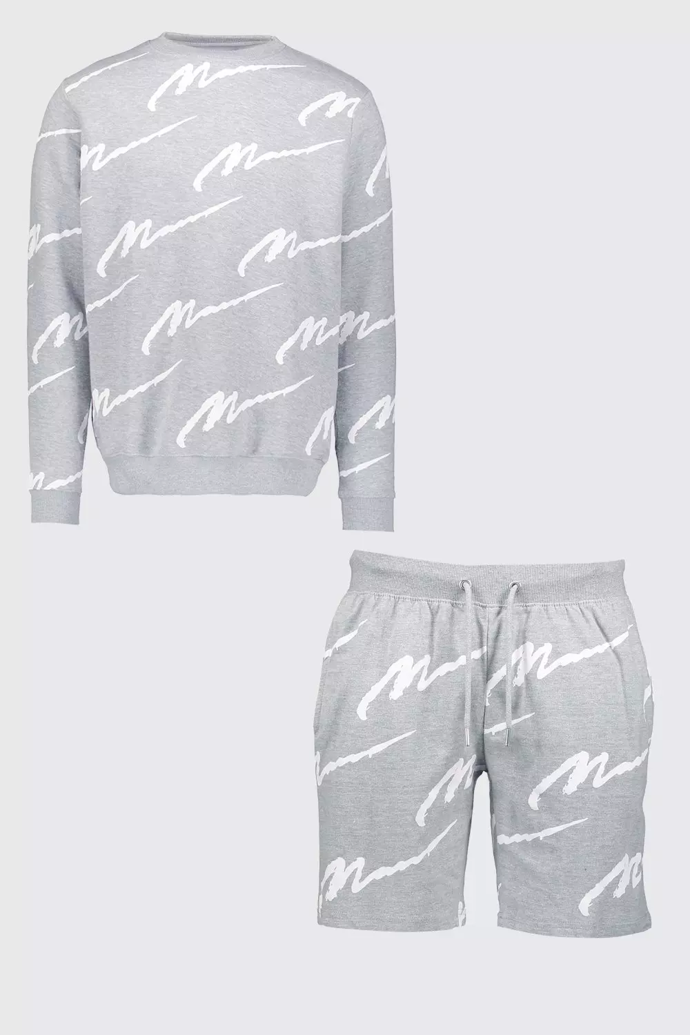 All over man print sweater sale short tracksuit