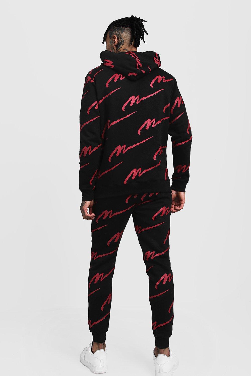 All over man printed hoodie on sale