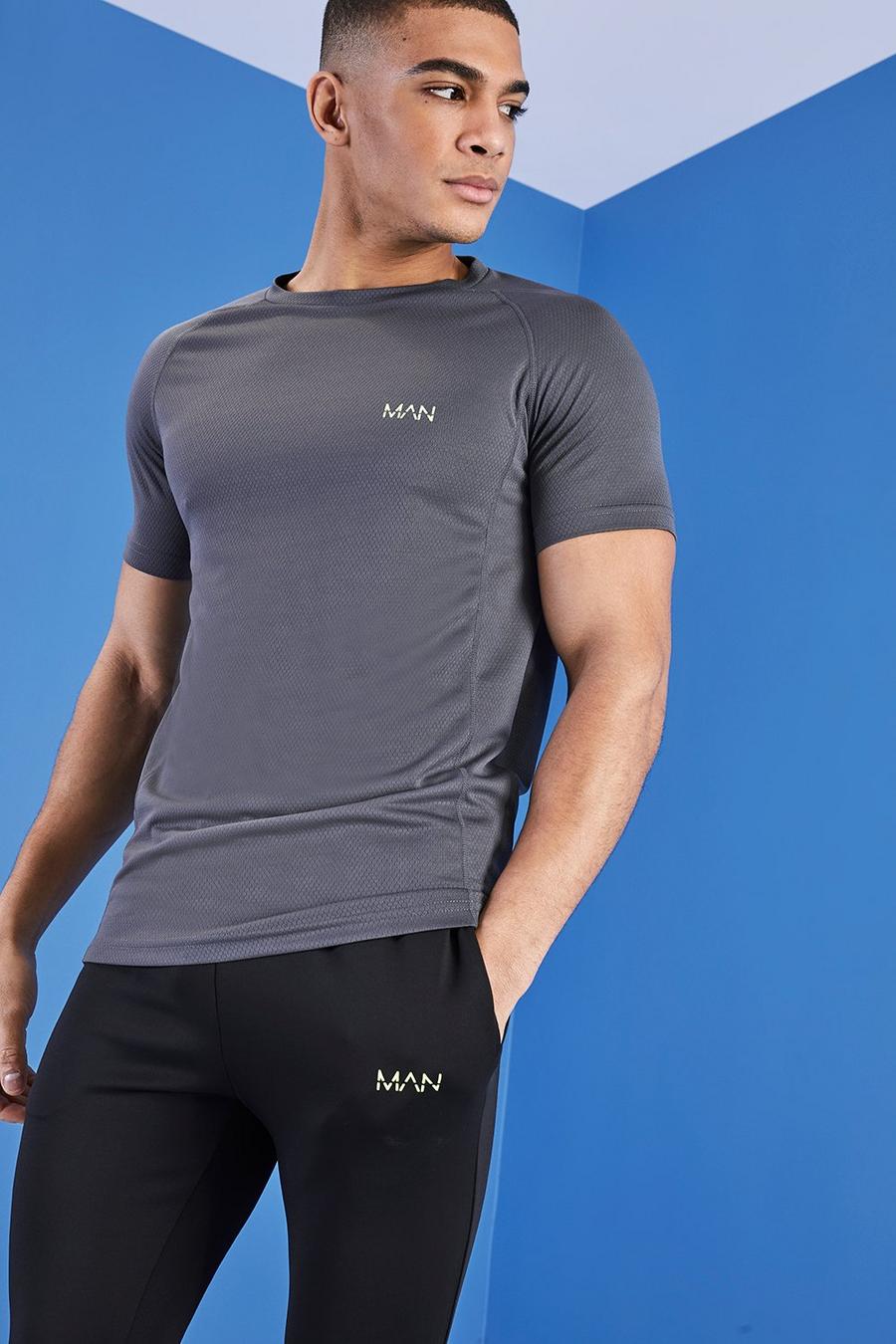 Grey Man Active Raglan Muscle Fit T-Shirt image number 1