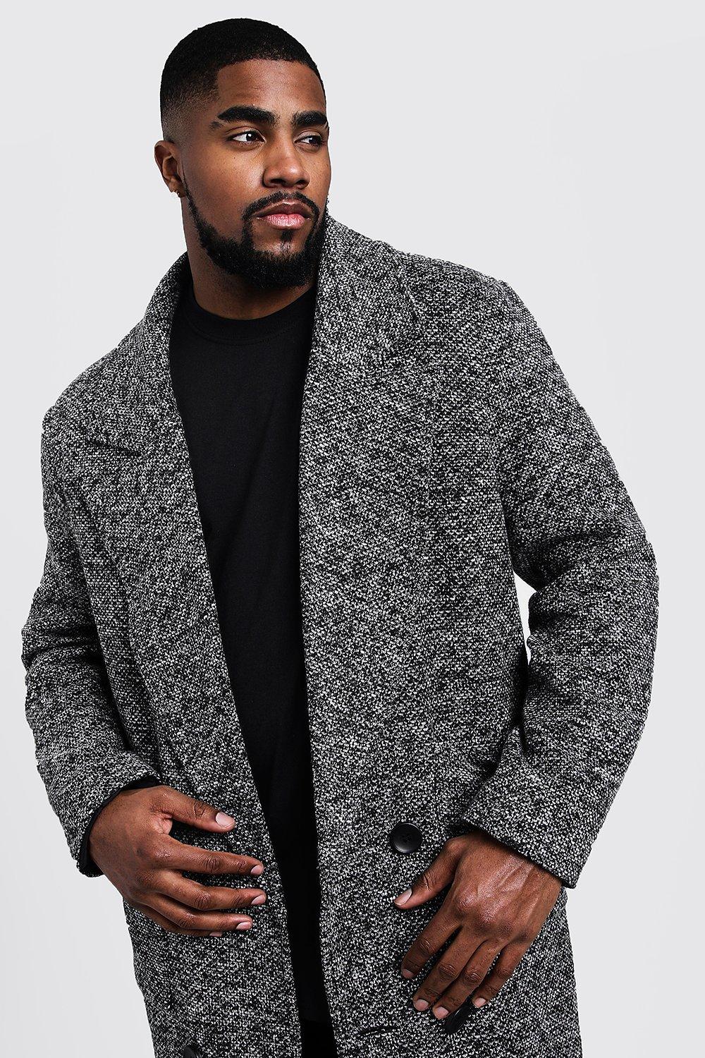 Mens grey smart clearance coat