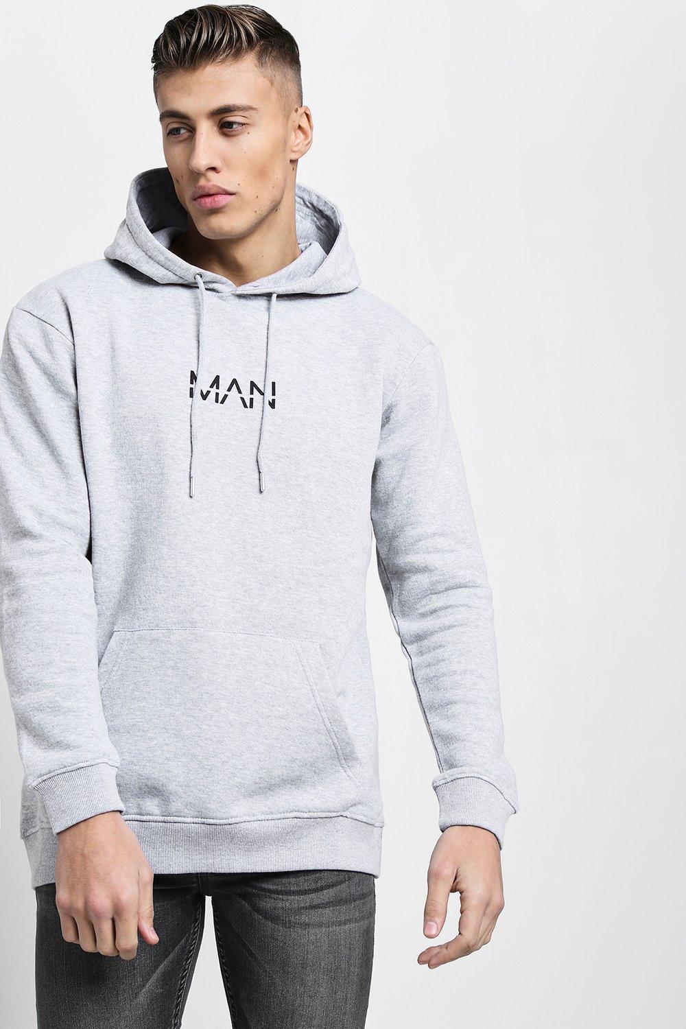 Longline grey hoodie hotsell