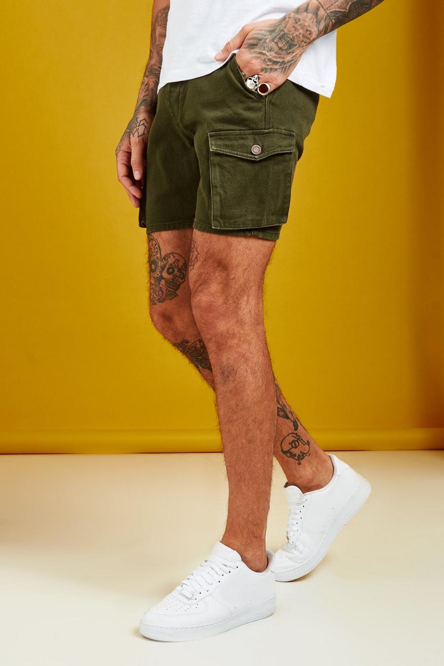 Slim-Fit Cargo-Shorts aus Denim image number 1