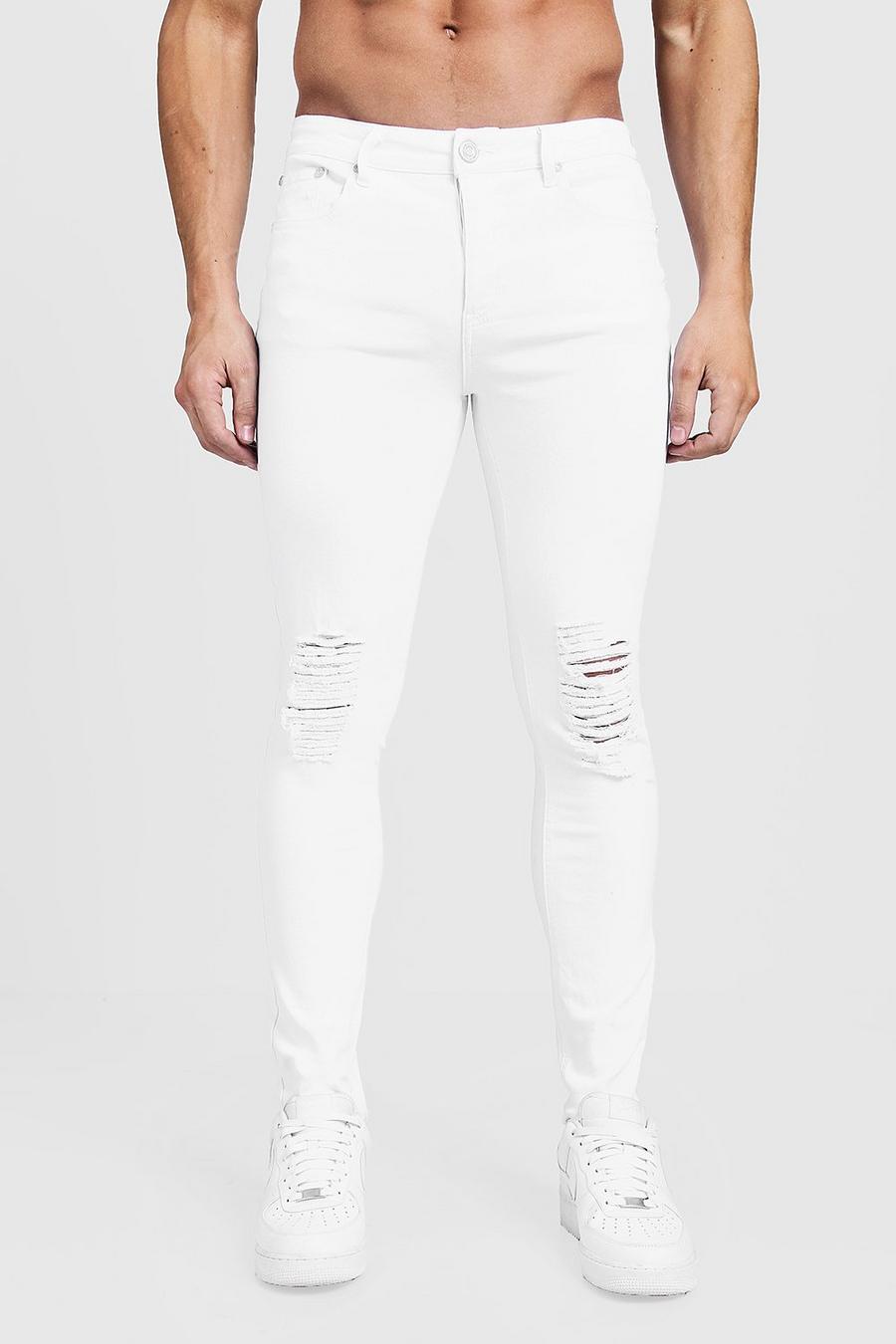 Jeans taglio skinny con strappi al ginocchio image number 1