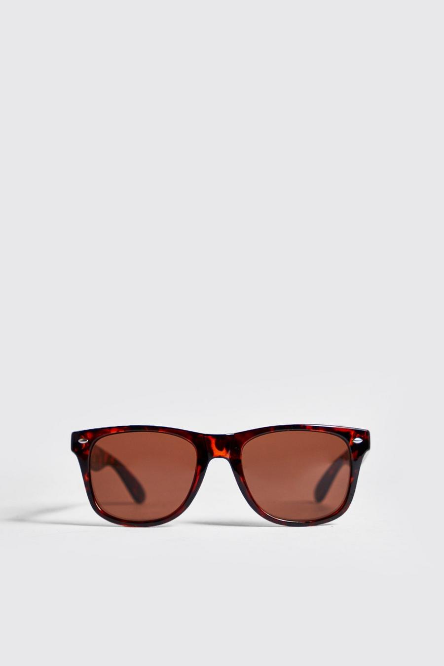 Brown Classic Sunglasses With Tortoise Frame image number 1