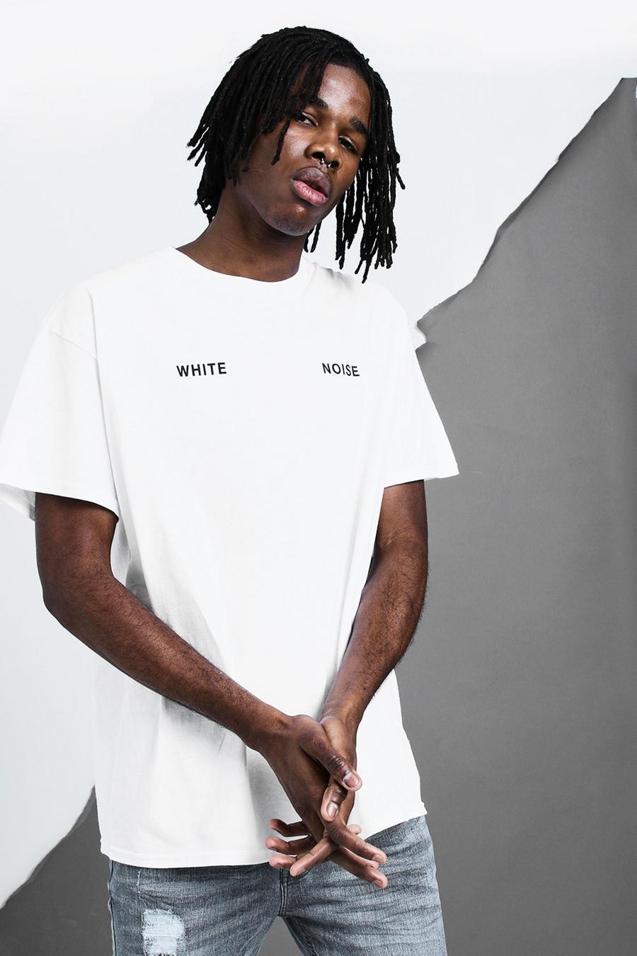 Camiseta extragrande con estampado "White Noise" image number 1