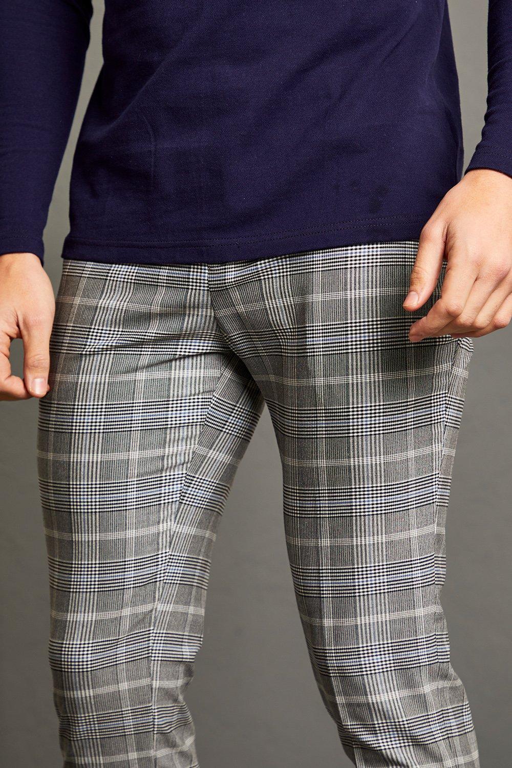 Pantalon homme habillé custom carreaux Prince-de-Galles