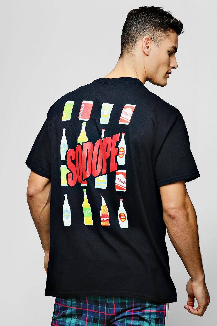 Camiseta ancha con estampado en espalda “So Dope” image number 1