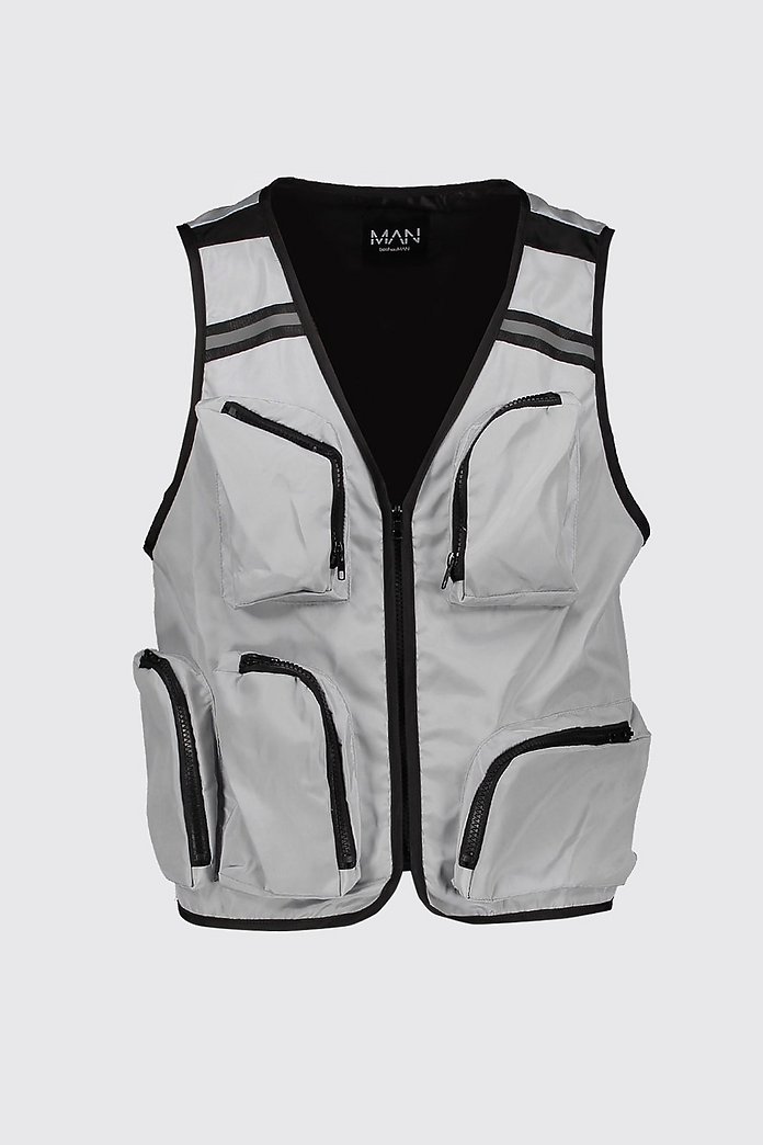 Sleeveless Contrast Utility Vest | boohoo Canada Sleeveless Contrast Utility Vest | boohoo Canada