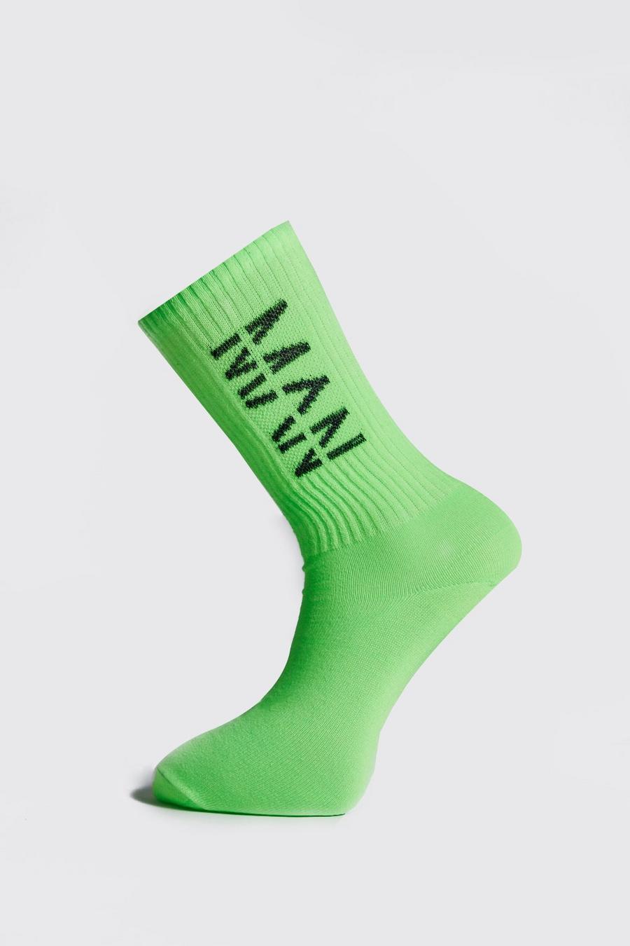 Neon Man Ribbed Sock image number 1