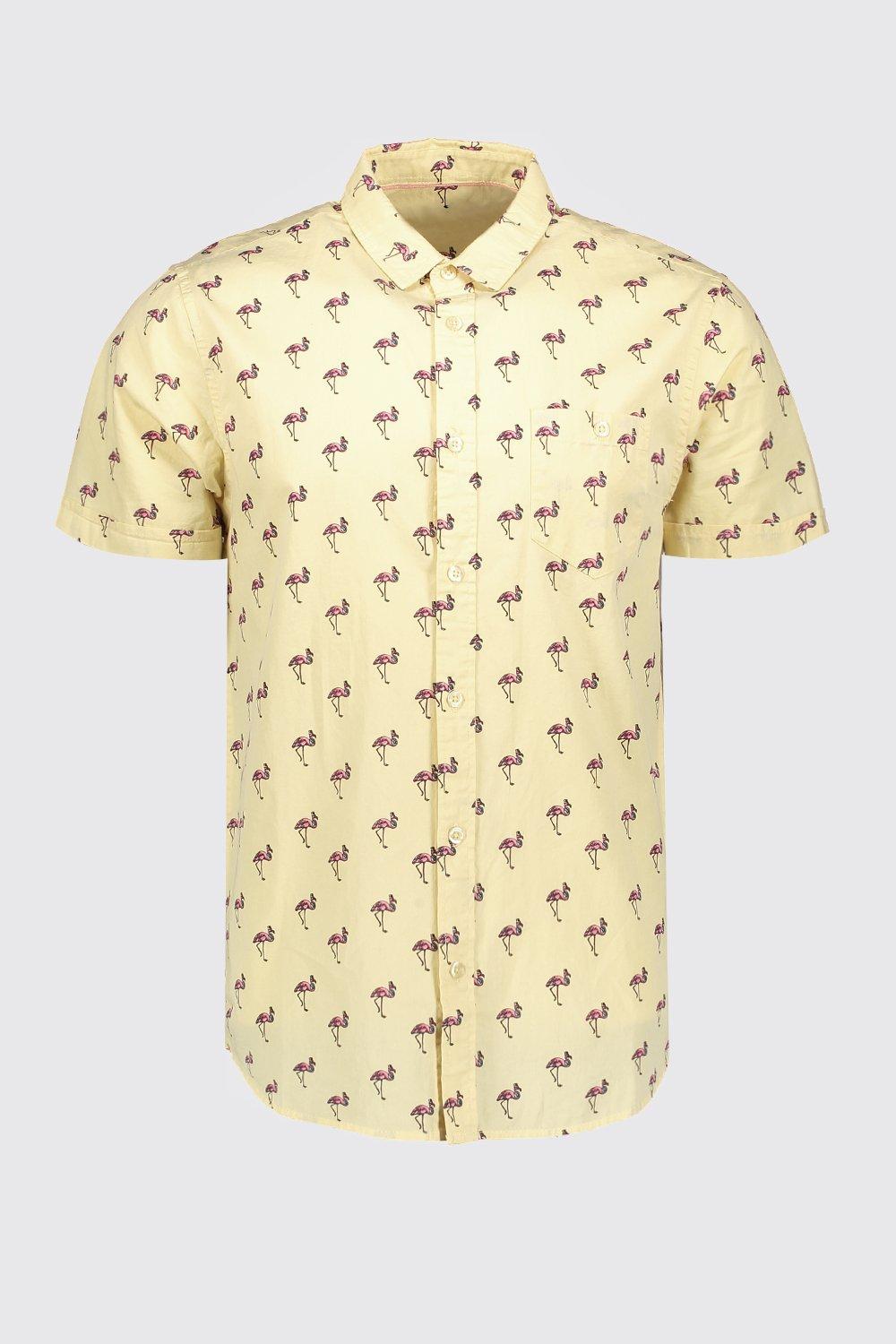 Chemise homme flamant rose hot sale