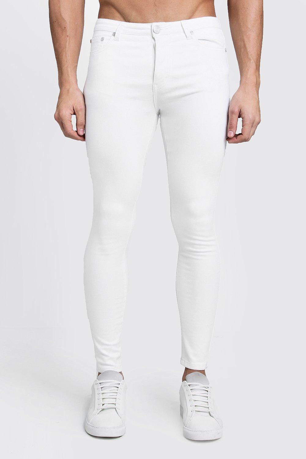 mens tight white jeans