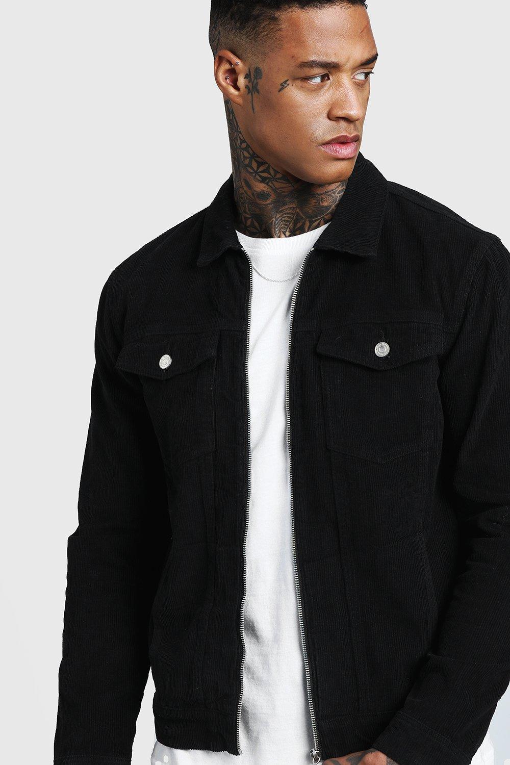 Men's black corduroy jacket best sale