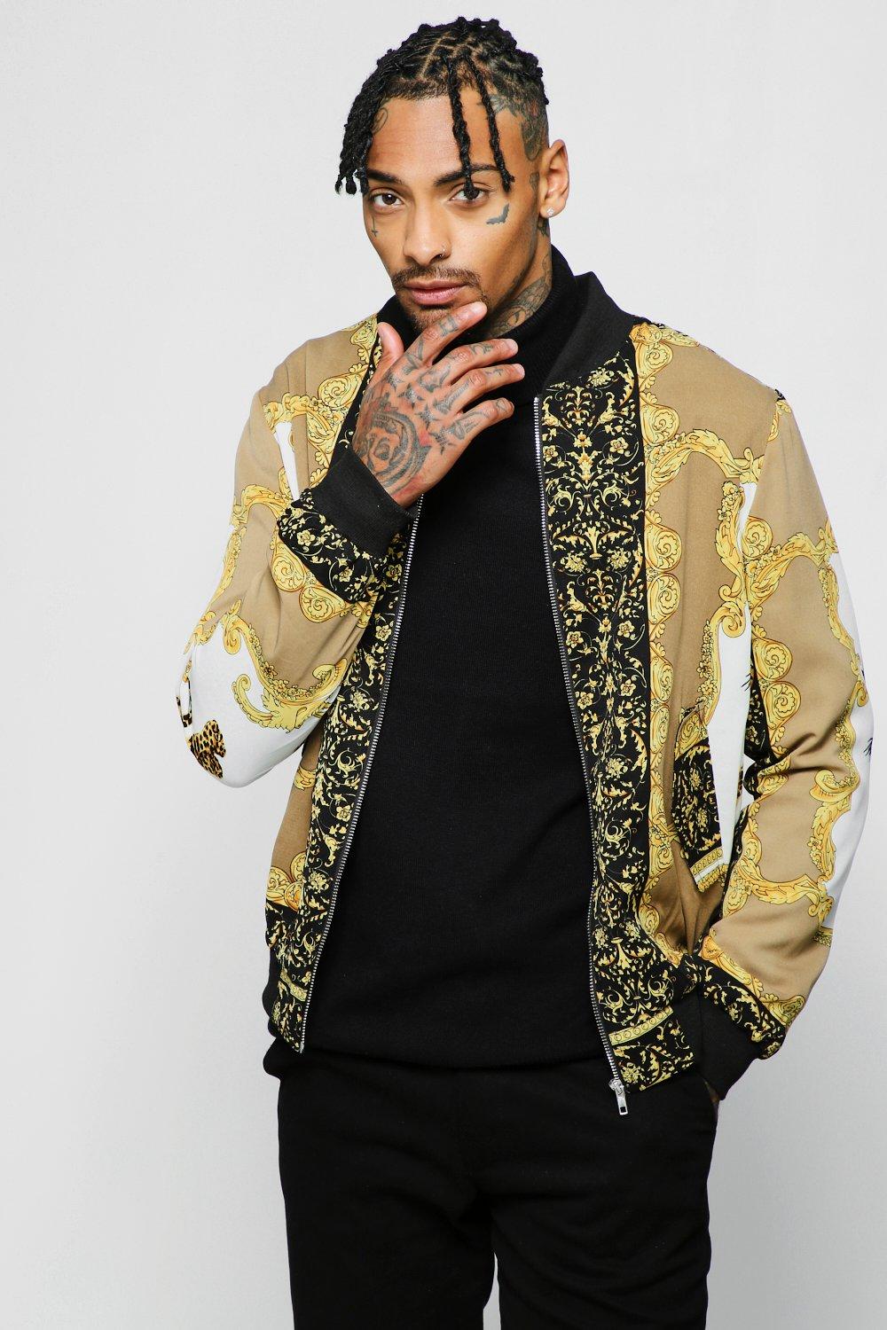 Leopard bomber shop jacket mens