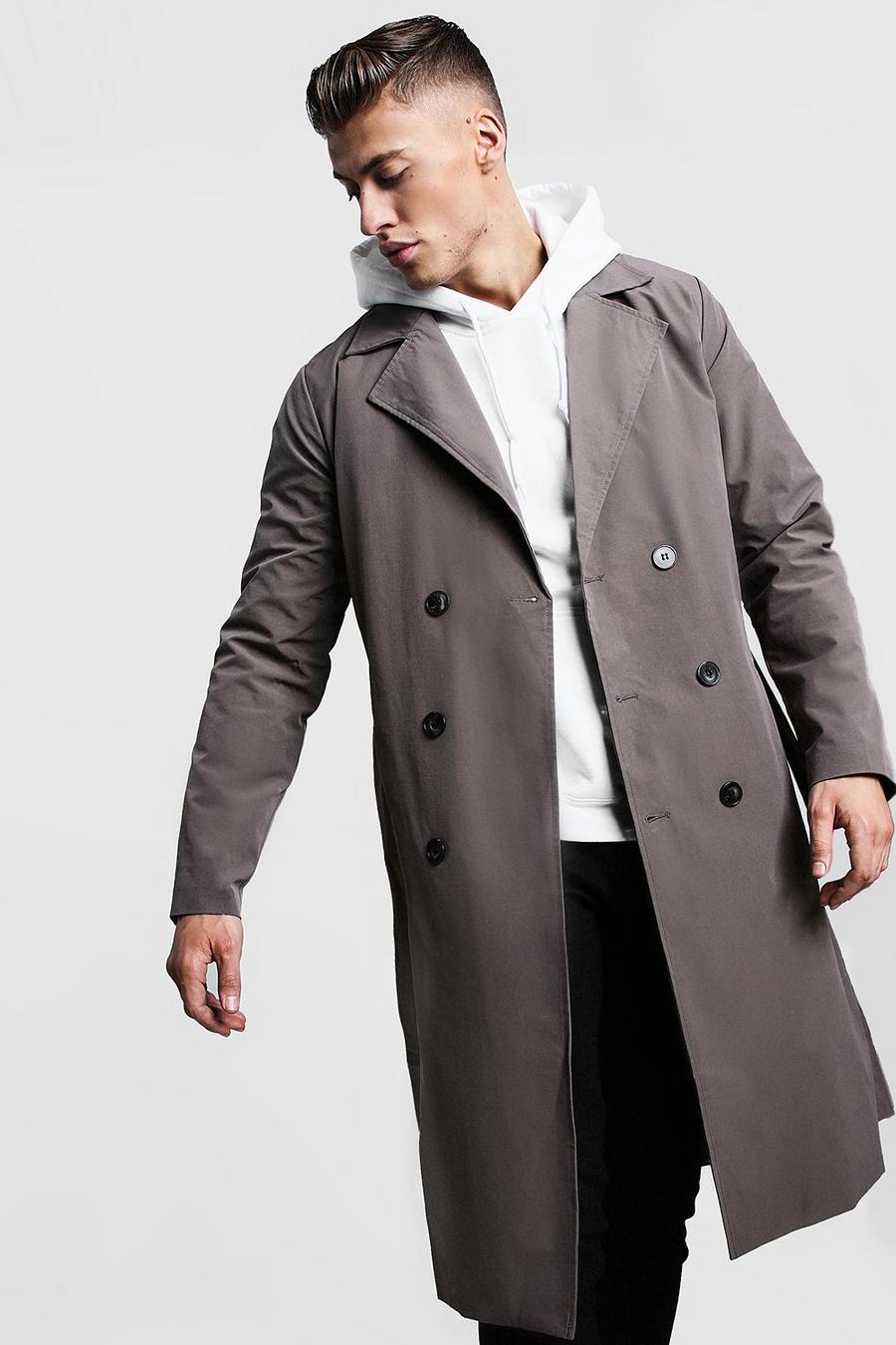 Grey Lightweight Trench Coat image number 1