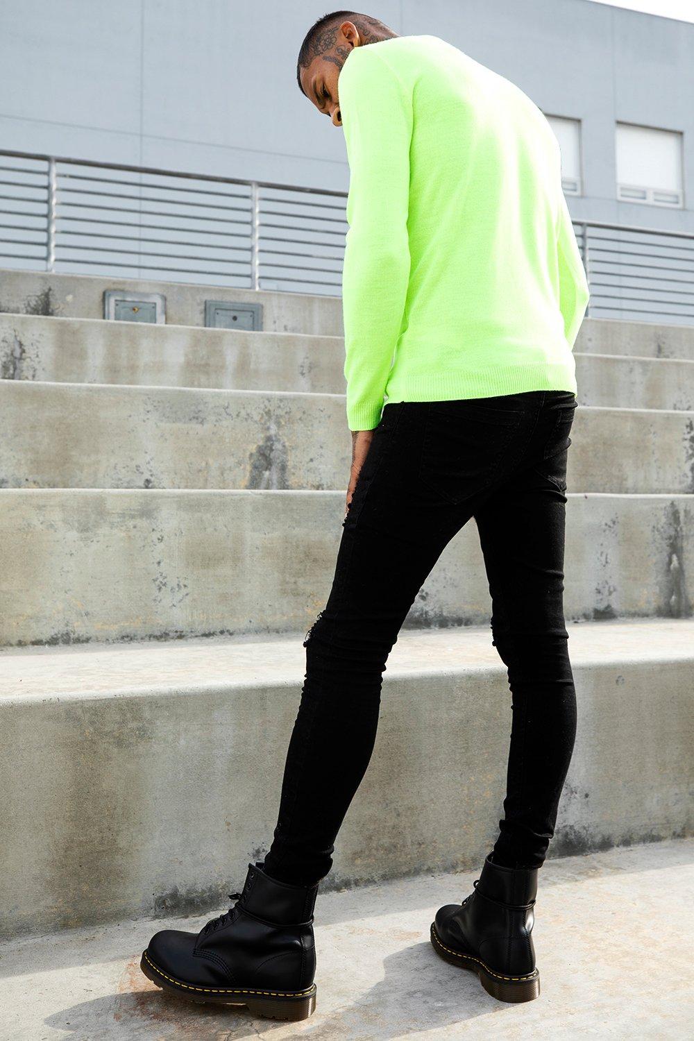 Boohoo neon jumper hotsell