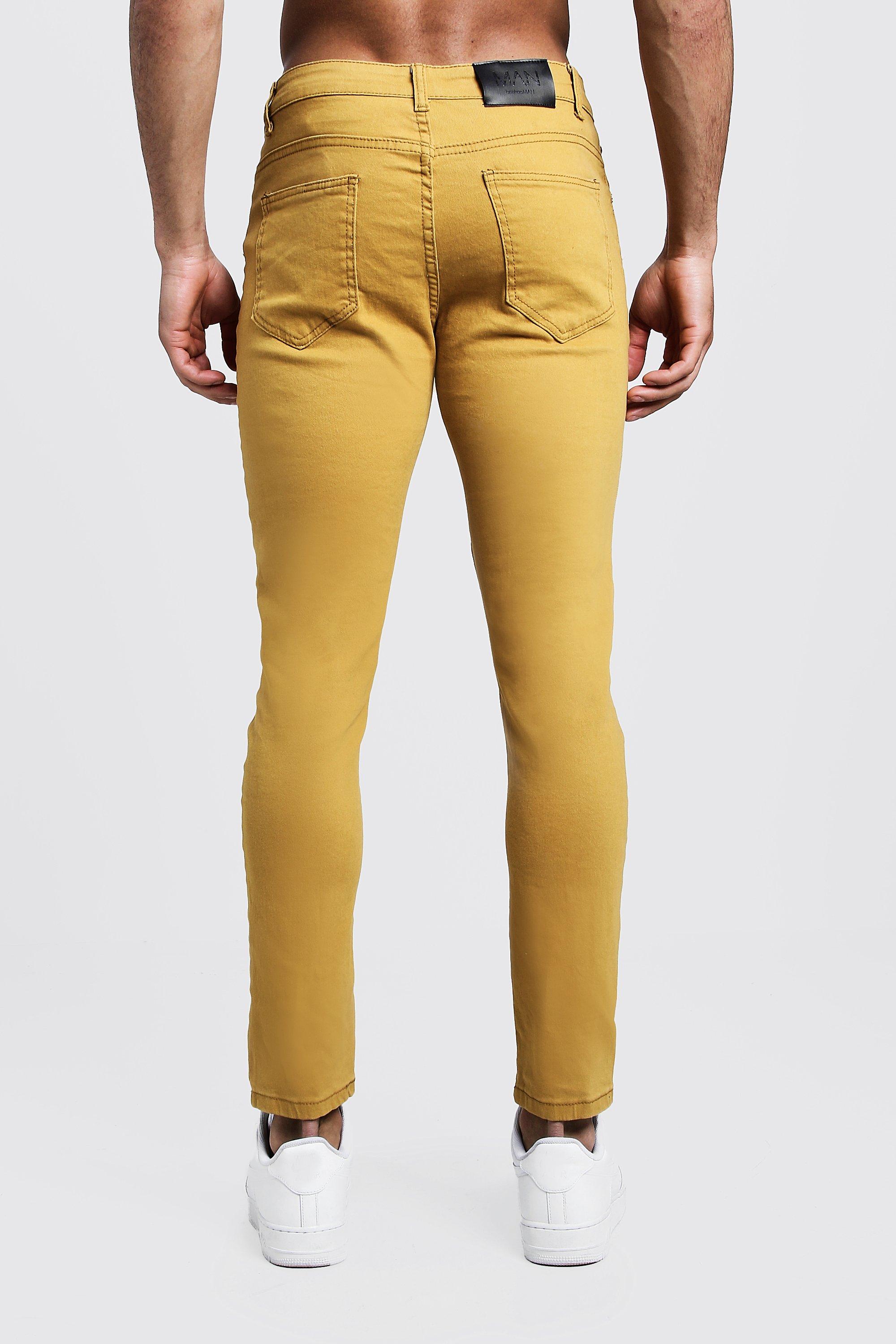 Skinny Fit Mustard Denim Jeans