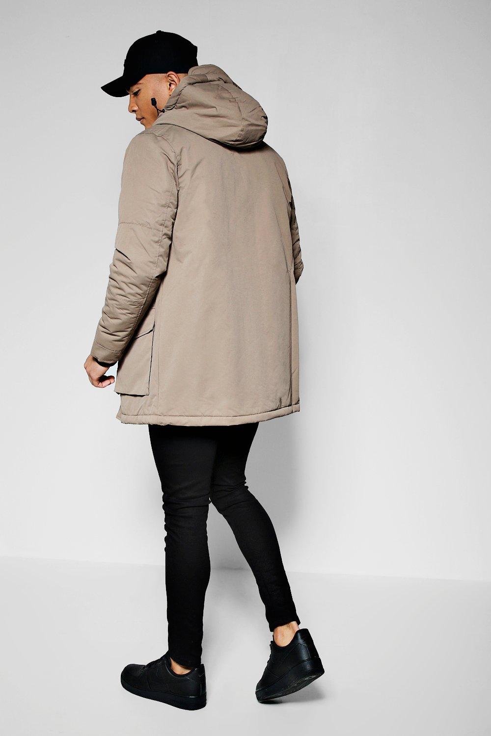 boohoo parka jacket