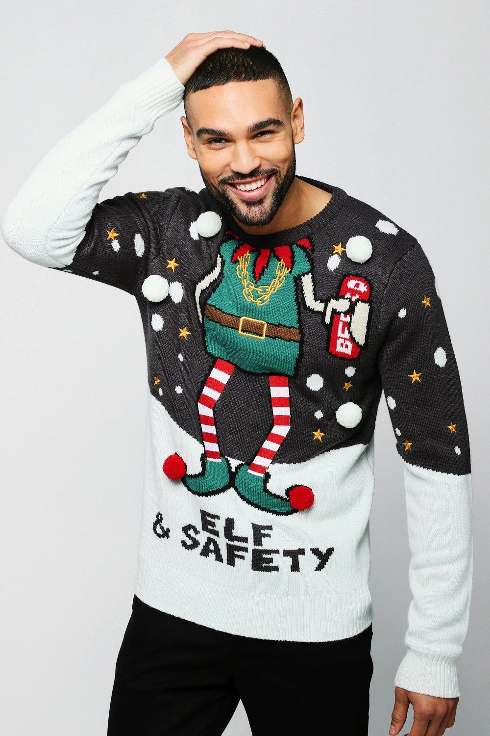 elf and safety christmas jumper