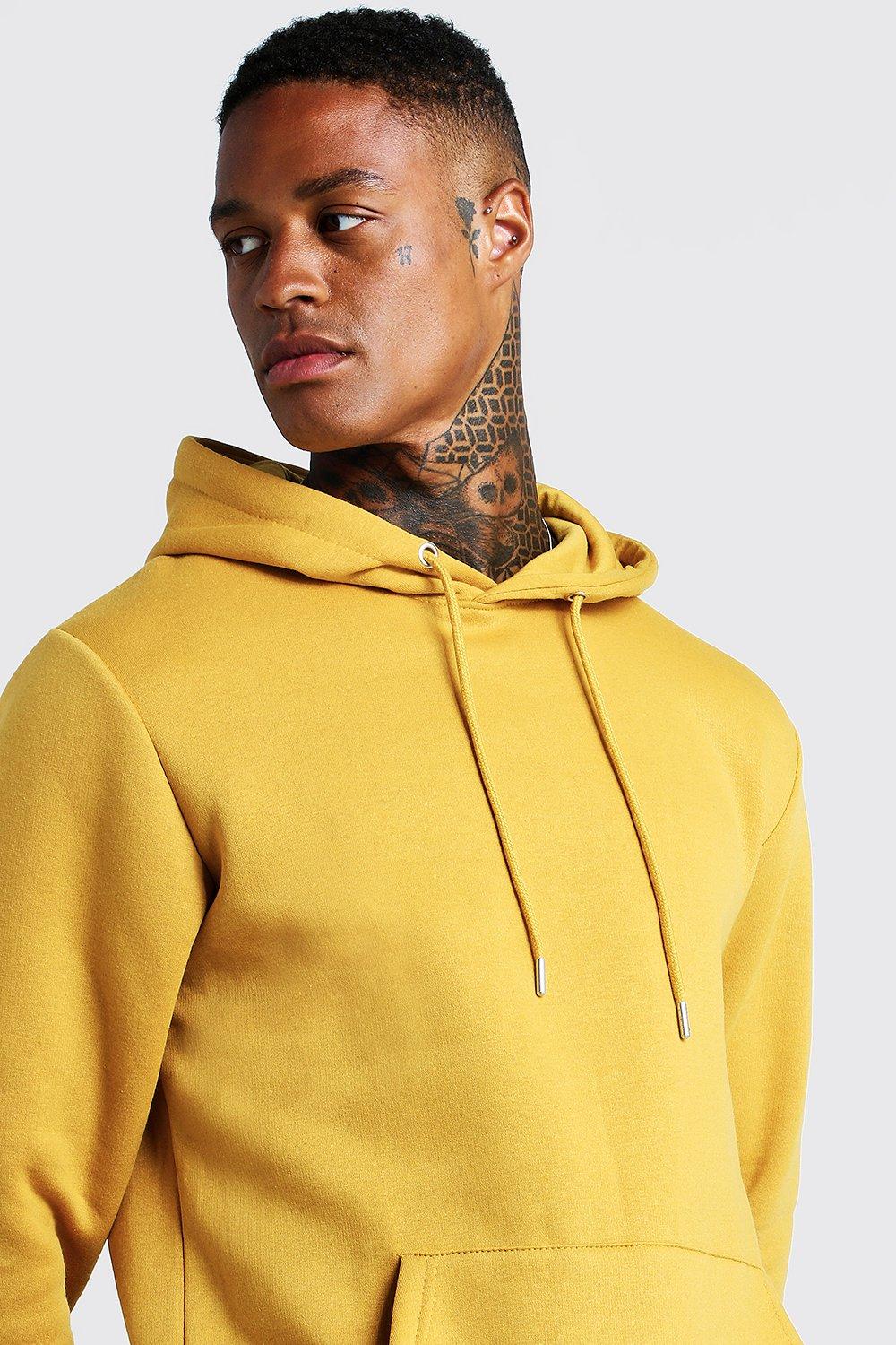 Basic yellow hoodie online